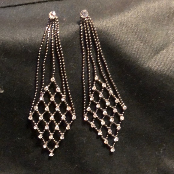 CZ chandelier earrings - Picture 3 of 3